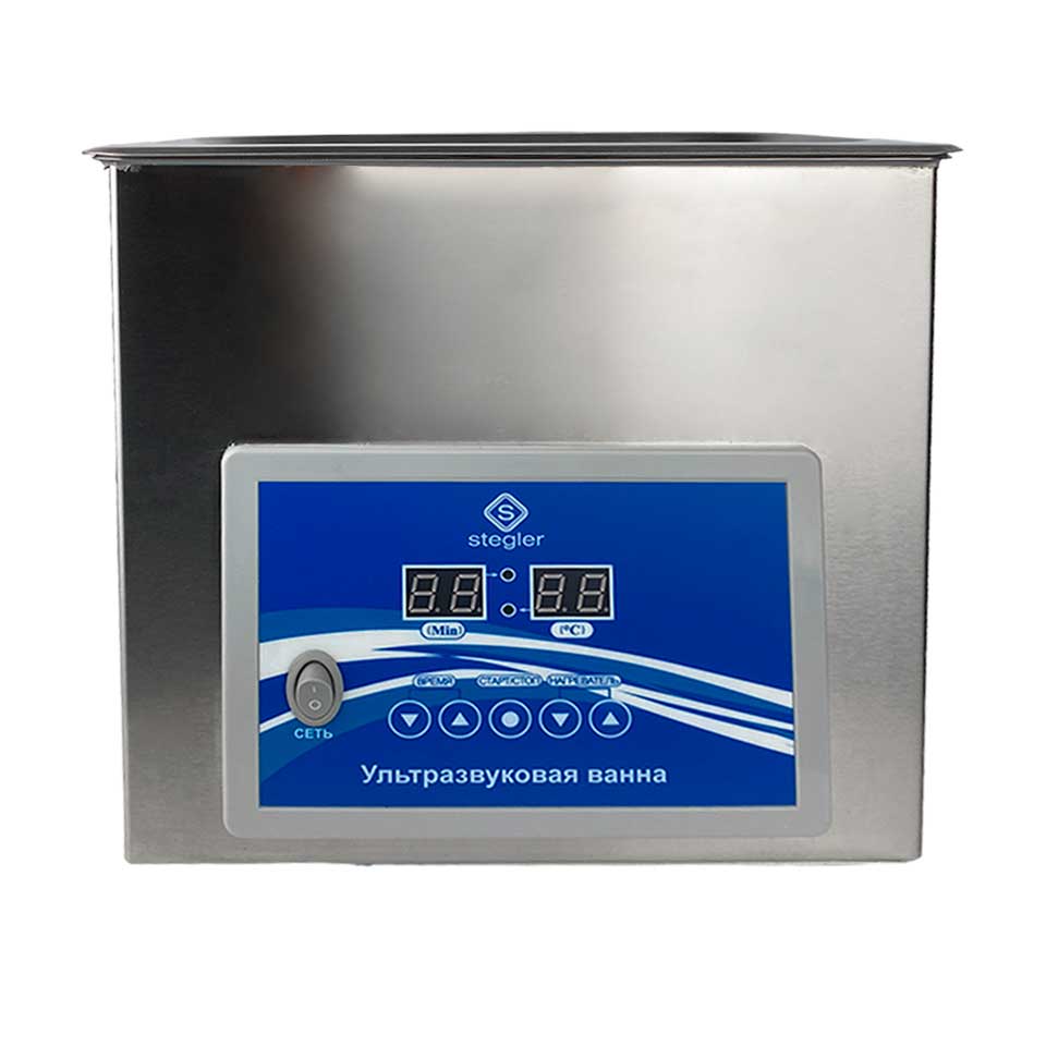 Ультразвуковая ванна (мойка) Stegler 3DT (3 л, 20-80 °C, 120 Вт)